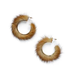 Pastel Fur Hoops|Chefanie Sale