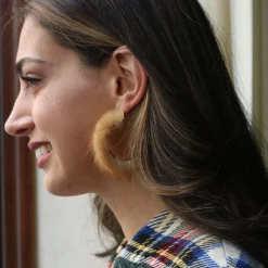 Pastel Fur Hoops|Chefanie Sale