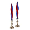 Patriotic Feather Candles (2)|Chefanie Sale