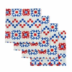 Patriotic Quilt Dinner Napkins (4)|Chefanie Online