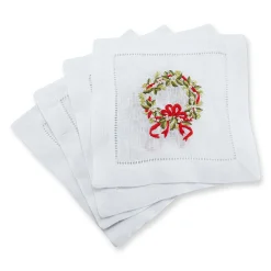 Pearl Wreath Cocktail Napkins (4)|Chefanie Best