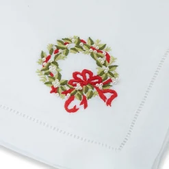 Pearl Wreath Dinner Napkins (4)|Chefanie Clearance