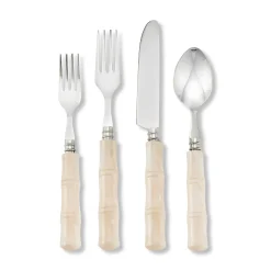 Pearly White "Bamboo" Flatware|Chefanie Outlet