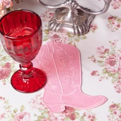 Pink Cowboy Boot Cocktail Napkins (4)|Chefanie New
