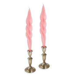 Pink Feather Candles (2)|Chefanie Clearance