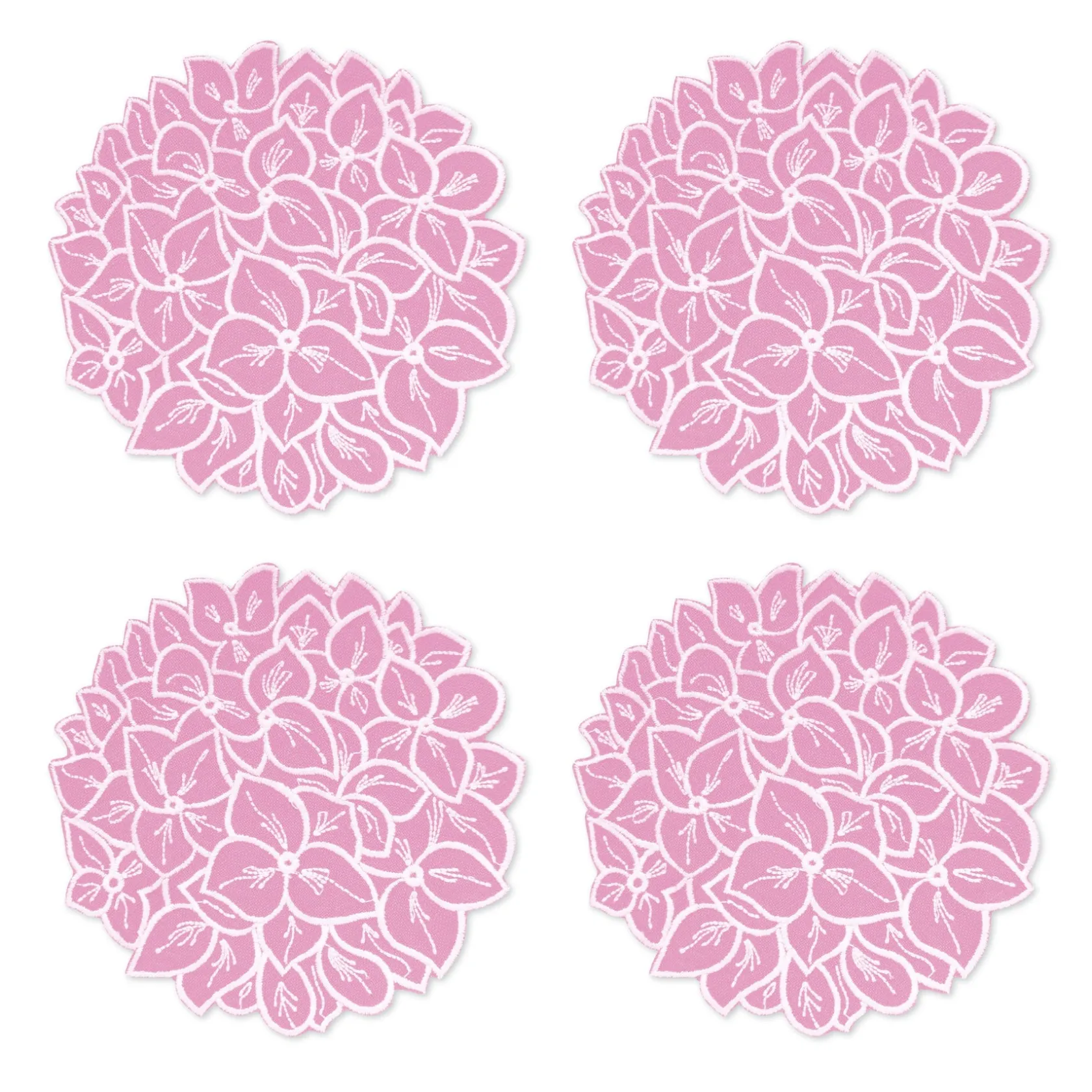 Pink Hydrangea Cocktail Napkins (4)|Chefanie Sale