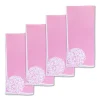 Pink Hydrangea Linen Dinner Napkins (4)|Chefanie Hot