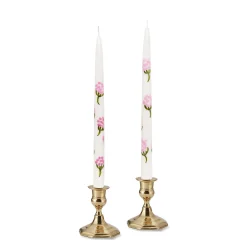 Pink Hydrangea Painted Tapers (2)|Chefanie Hot