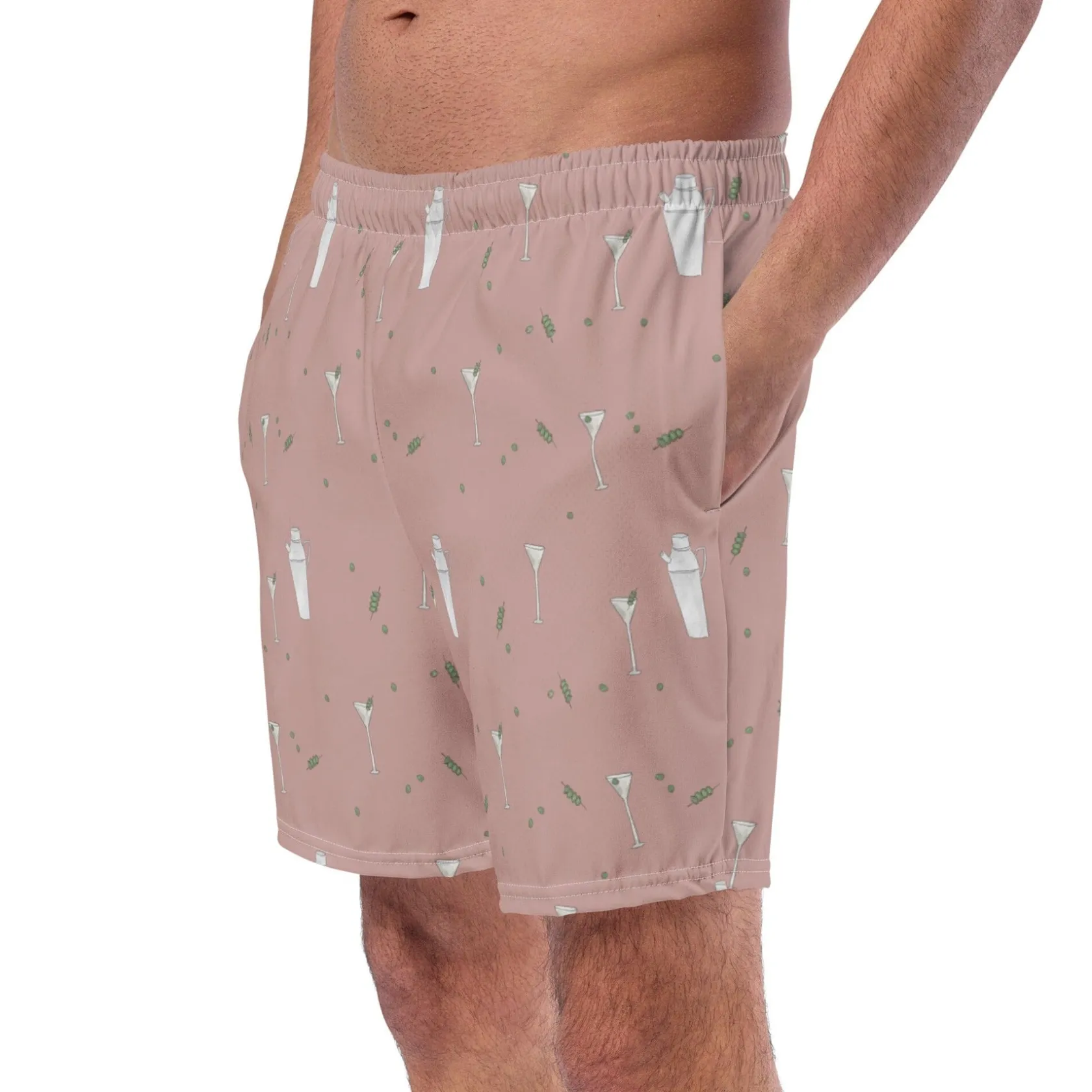 Pink Martini Swim Trunks|Chefanie New