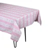 Pink Stripe Tablecloth|Chefanie Hot