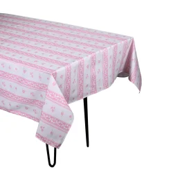 Pink Stripe Tablecloth|Chefanie Hot