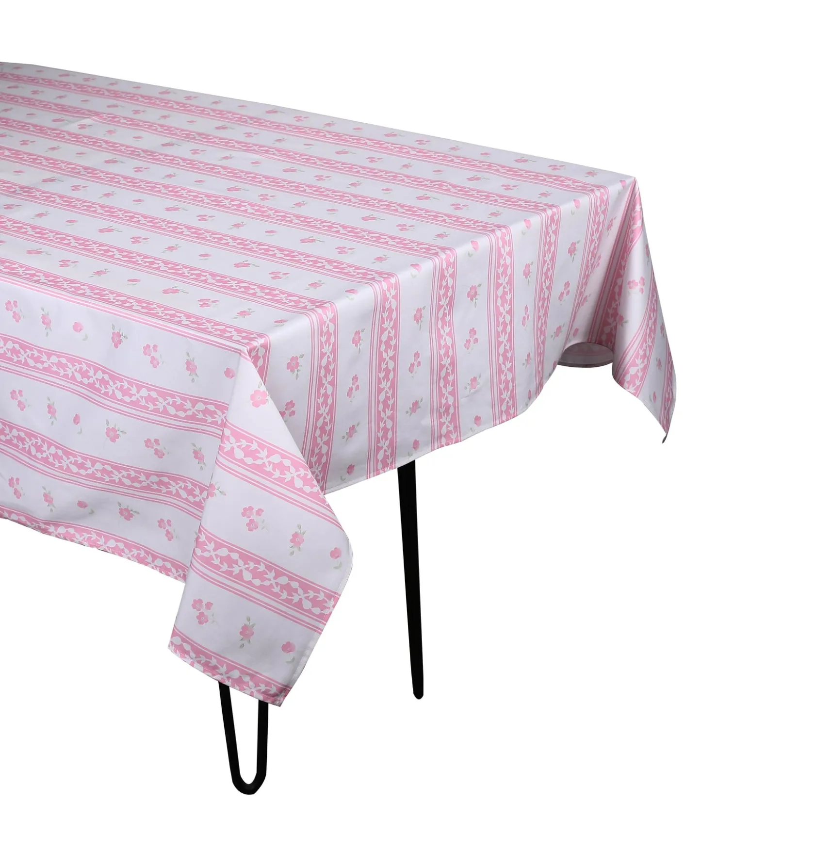 Pink Stripe Tablecloth|Chefanie Hot