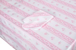 Pink Stripe Tablecloth|Chefanie Hot