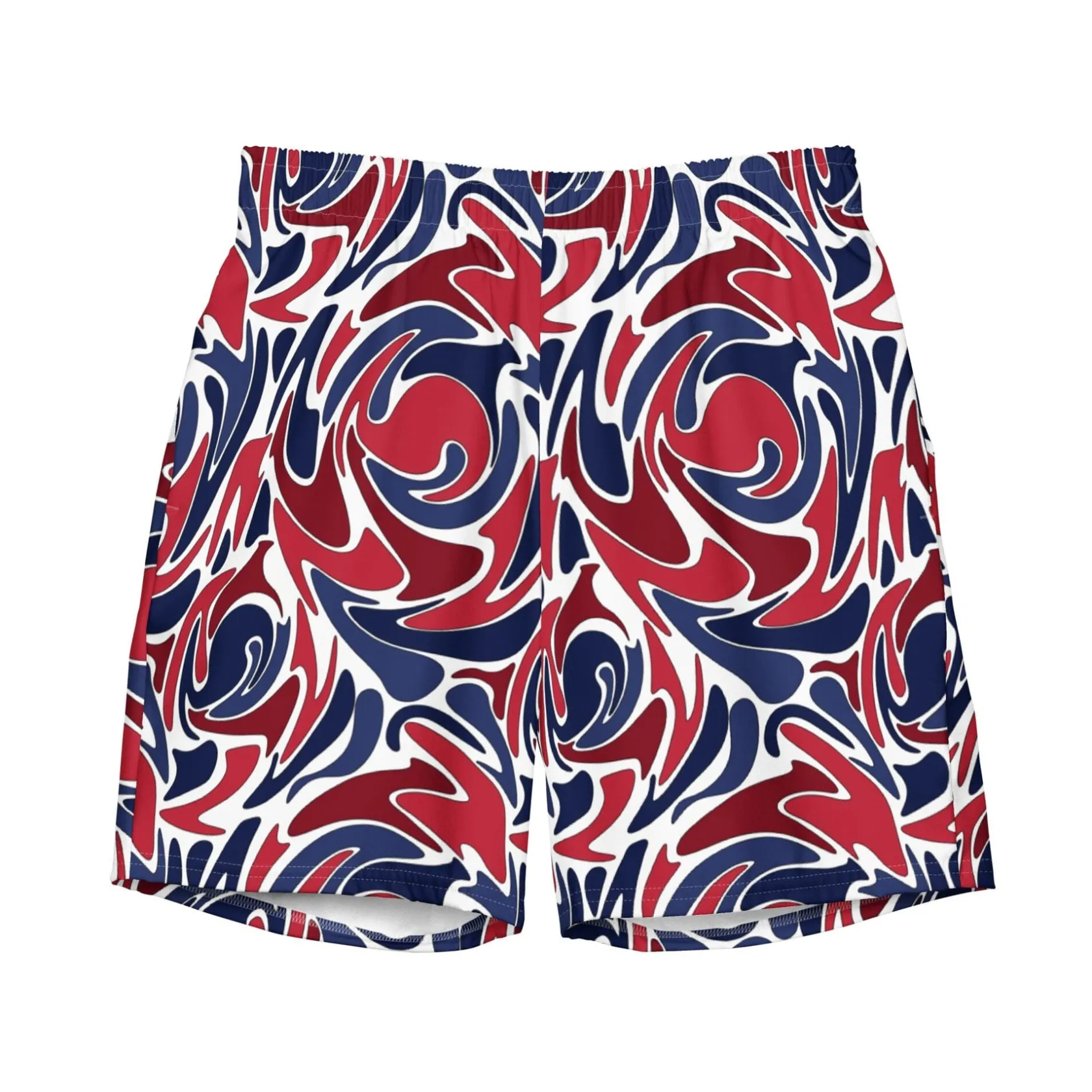 Psychedelic Patriotic Swim Trunks|Chefanie Best
