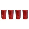 Red Highball Glasses (4)|Chefanie New