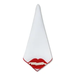 Red Lips Dinner Napkins (4)|Chefanie Discount