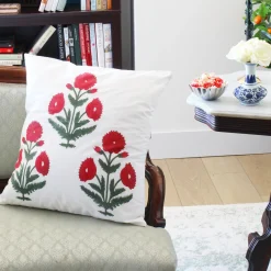 Red Poppy Pillowcase|Chefanie Outlet