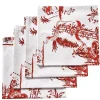 Red Toile Napkins (4)|Chefanie Discount