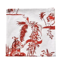 Red Toile Napkins (4)|Chefanie Discount