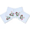 Scalloped Flower Cocktail Napkins (4)|Chefanie Clearance