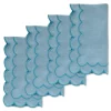 Sea Foam Scalloped Dinner Napkins (4)|Chefanie Sale