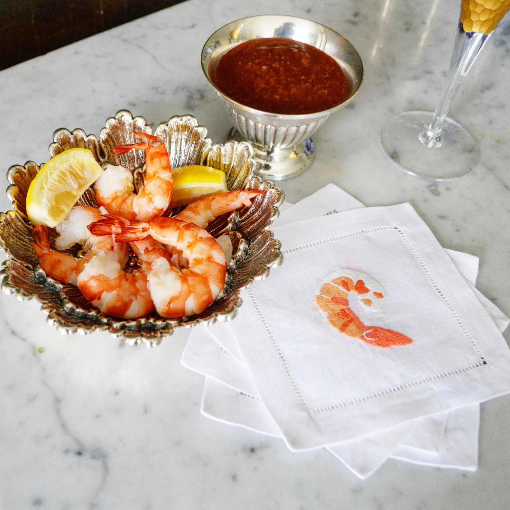 Shrimp Cocktail Cocktail Napkins|Chefanie Clearance