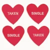 Single/ Taken Heart Cocktail Napkins (4)|Chefanie Online