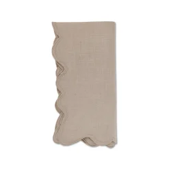 Squiggly Beige Dinner Napkins (4)|Chefanie Discount
