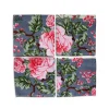 Striped Chintz Cocktail Napkins (4)|Chefanie Discount