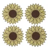 Sunflower Cocktail Napkins (4)|Chefanie Clearance