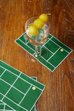 Tennis Court Cocktail Napkins (4)|Chefanie Discount