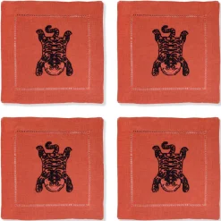 Tibetan Tiger Cocktail Napkins (4)|Chefanie Hot