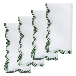 Timeless Green Dinner Napkins (4)|Chefanie