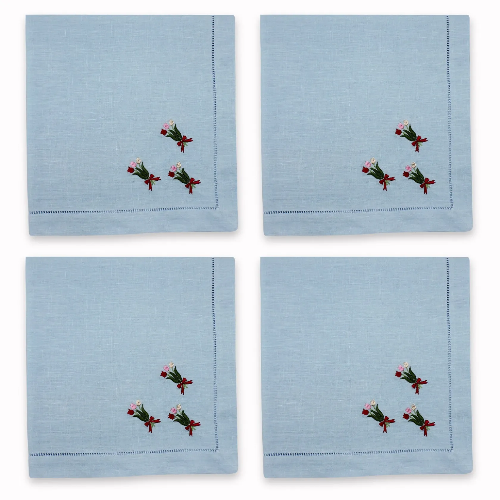 Tulip Bouquet Dinner Napkins (4)|Chefanie Outlet