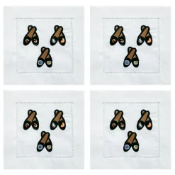Tuxedo Slipper Cocktail Napkins (4)|Chefanie Clearance