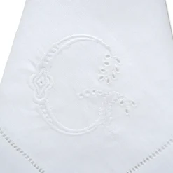 Uppercase "G" Cutwork Dinner Napkins|Chefanie Online