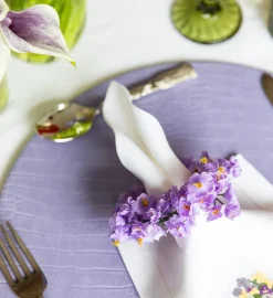 Violet Napkin Rings (4)|Chefanie Clearance