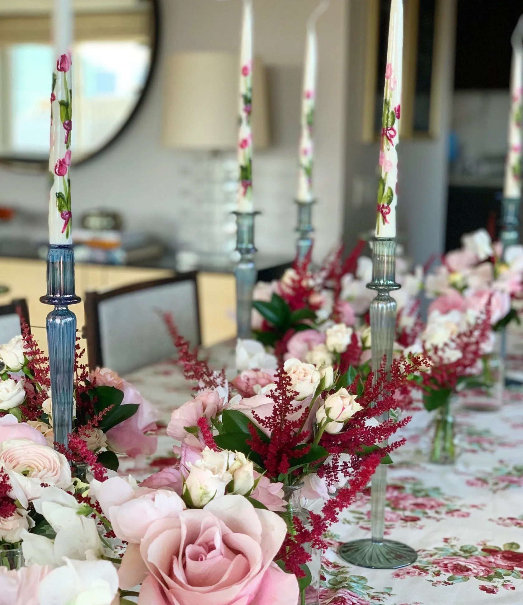 White Painted Tulip Tapers (2)|Chefanie Discount