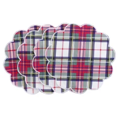 White Plaid Placemats (4)|Chefanie Online