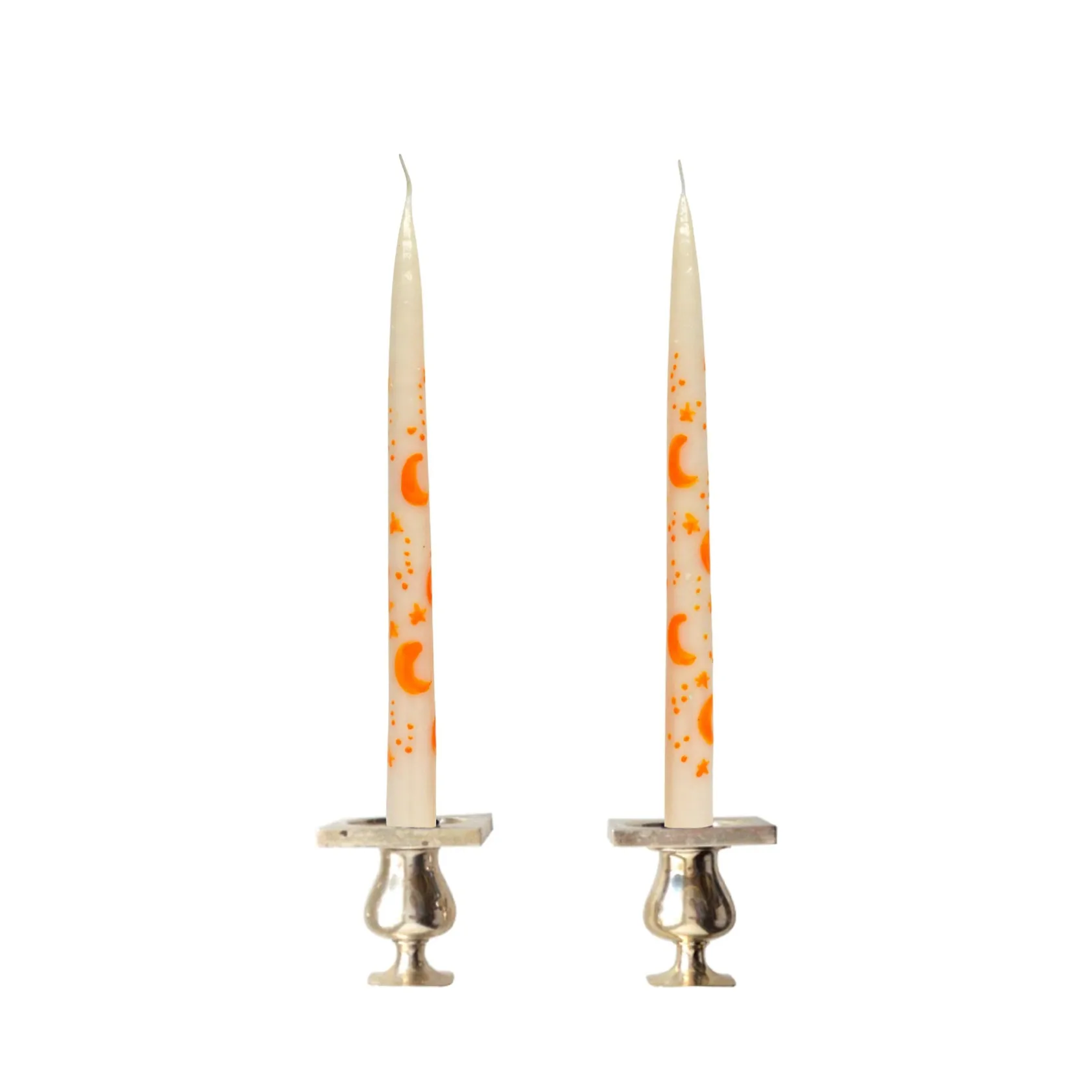 White Starry Sky Tapers (2)|Chefanie Online