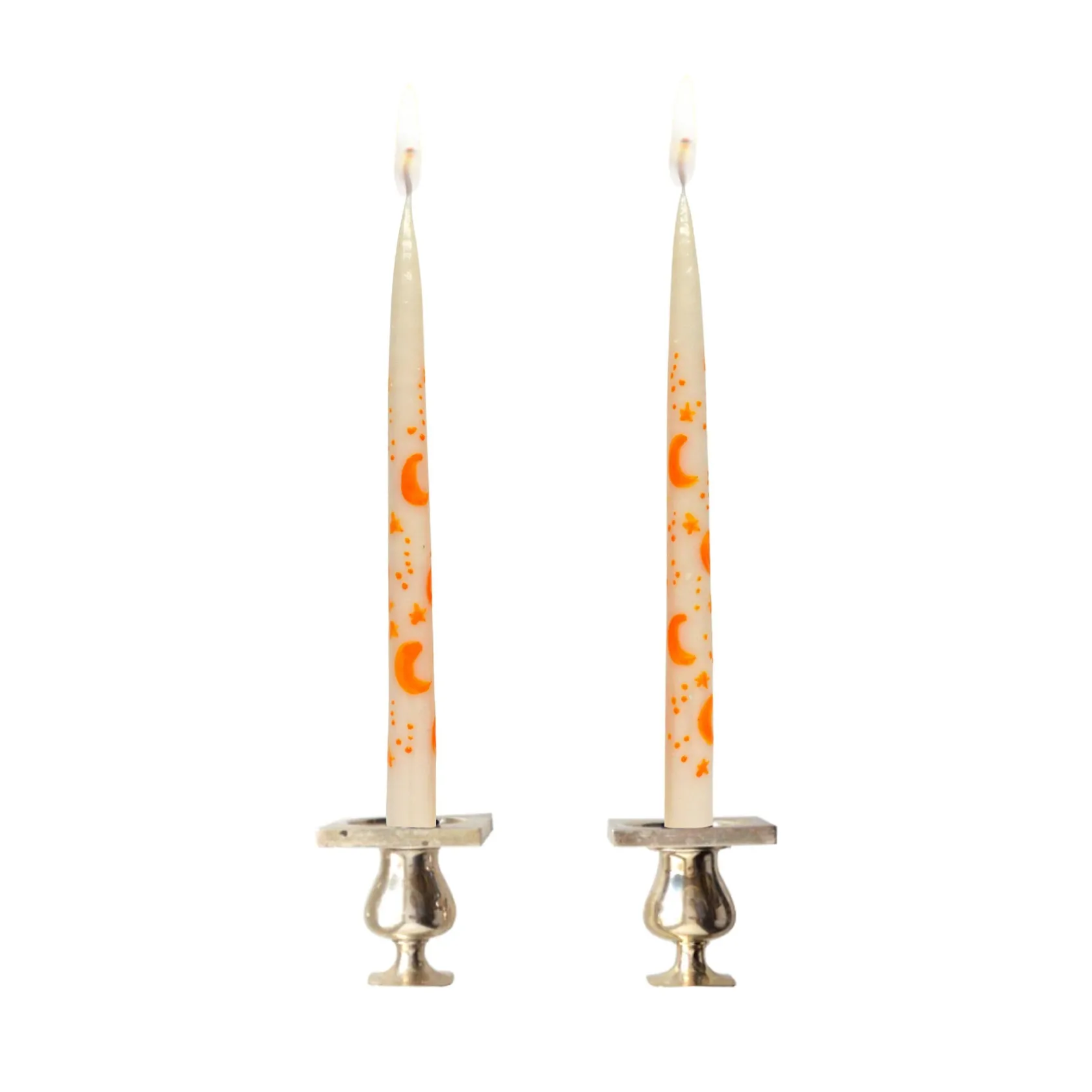White Starry Sky Tapers (2)|Chefanie Online