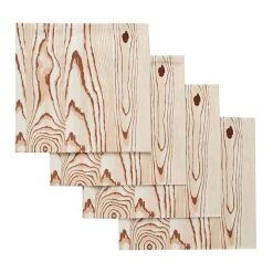 White Woodcut Napkins (4)|Chefanie Best