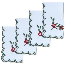 Winter Clover Dinner Napkins (4)|Chefanie Best