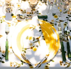Yellow Flower Napkins (4)|Chefanie