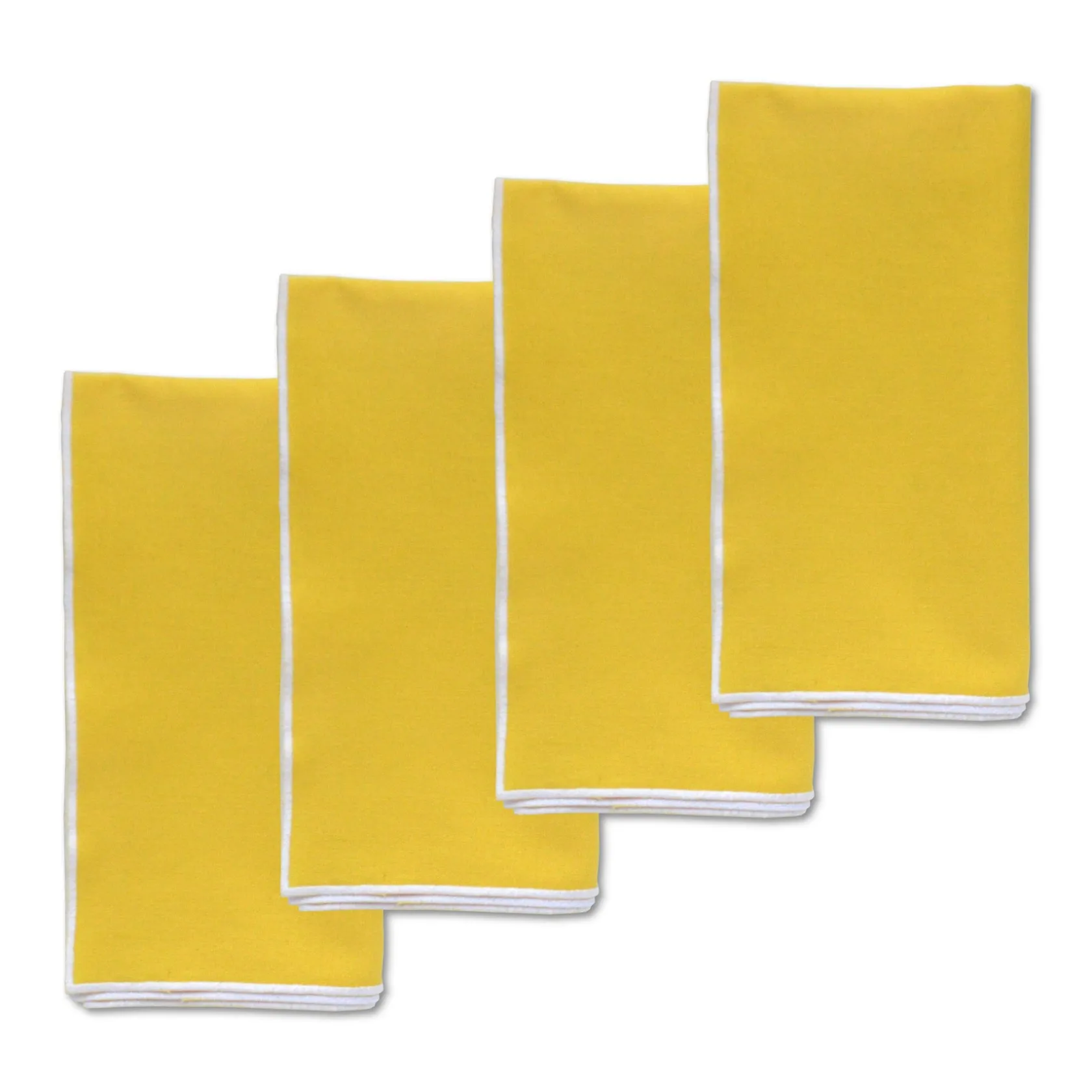 Yellow Linen Dinner Napkins (4)|Chefanie Best